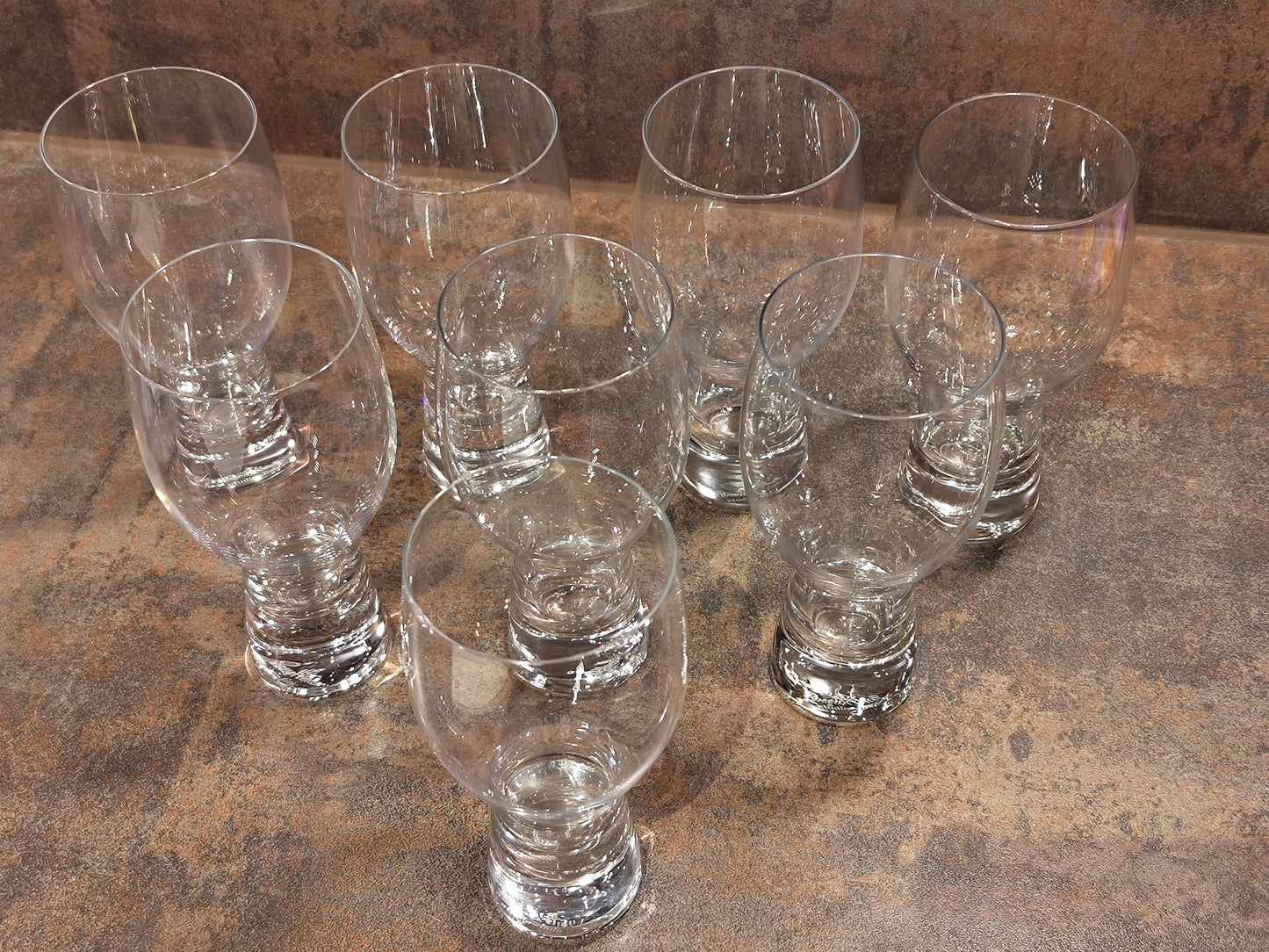 8 Stück Rosenthal Studio Linie Gläser – Design Elsa Fischer-Treyden, Vintage Modernism Made in Germany