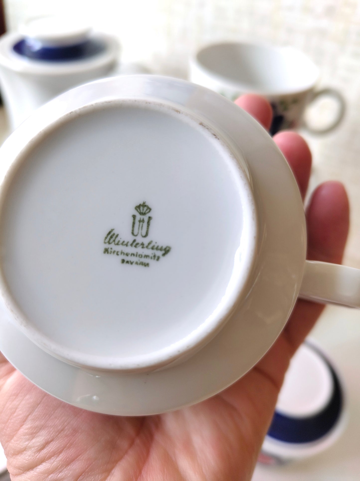 Kaffeeservice für 6 Personen von Winterling – Blumen-Dekor der 70er Jahre
