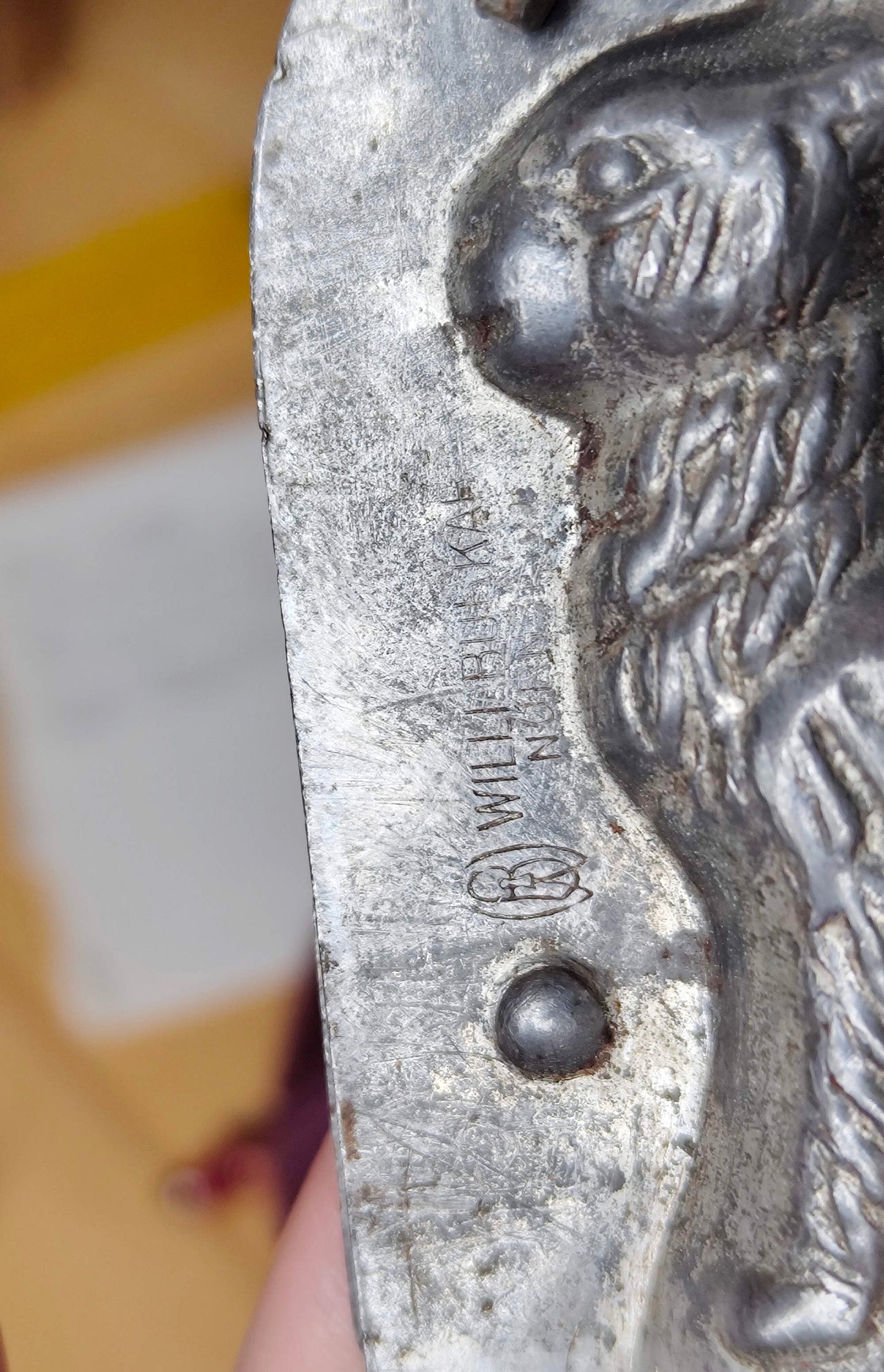 3 antike Schokoladenformen Set „Hase“ – Willi Burkard Nürnberg – seltene Metallformen aus Deutschland