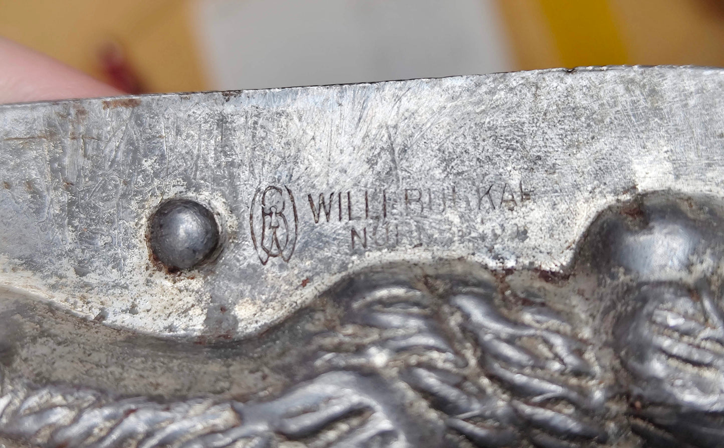 3 antike Schokoladenformen Set „Hase“ – Willi Burkard Nürnberg – seltene Metallformen aus Deutschland