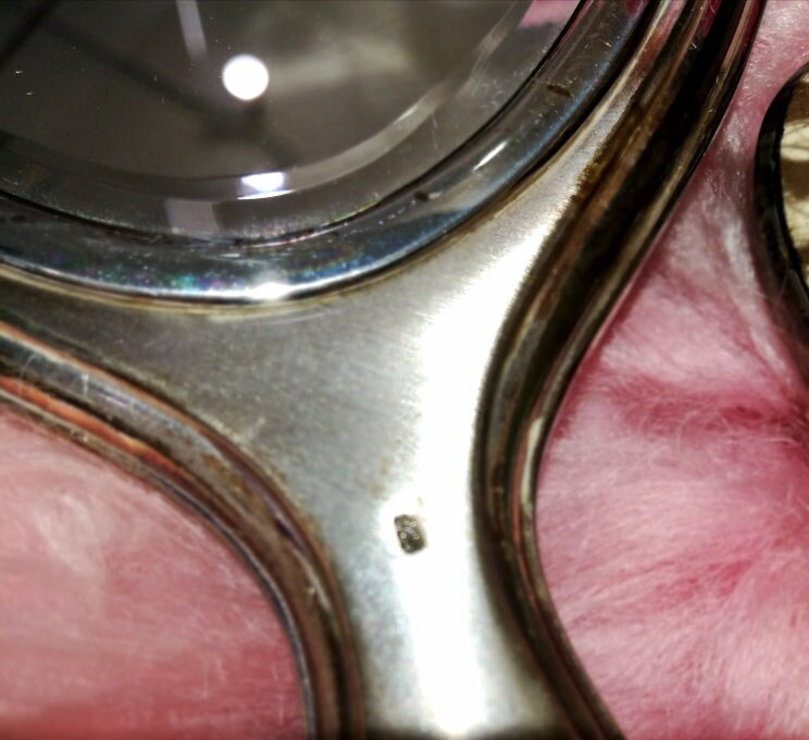 Frisierset Spiegel Silber Bürsten 835 Silber VINTAGE