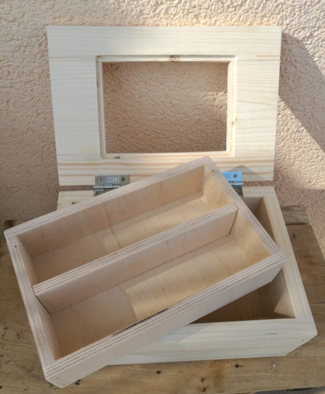 Holzkasten Schmuckkästchen Fichte Natur
