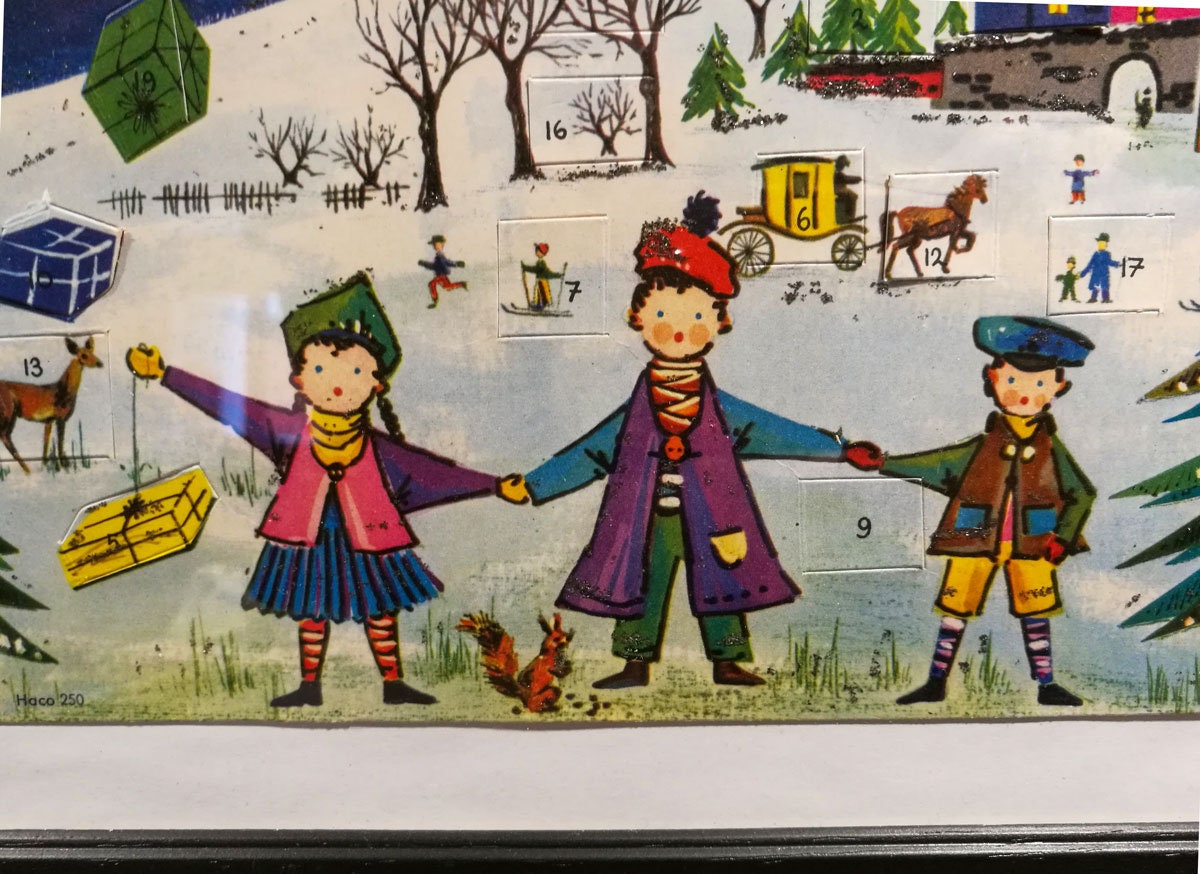 Adventskalender Haering and Co Kinder Geschenke VINTAGE