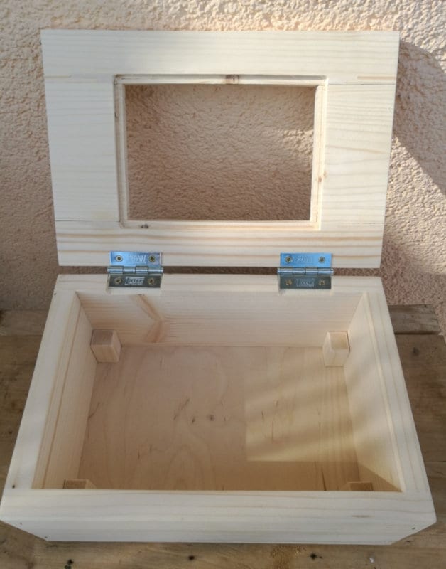Holzkasten Schmuckkästchen Fichte Natur