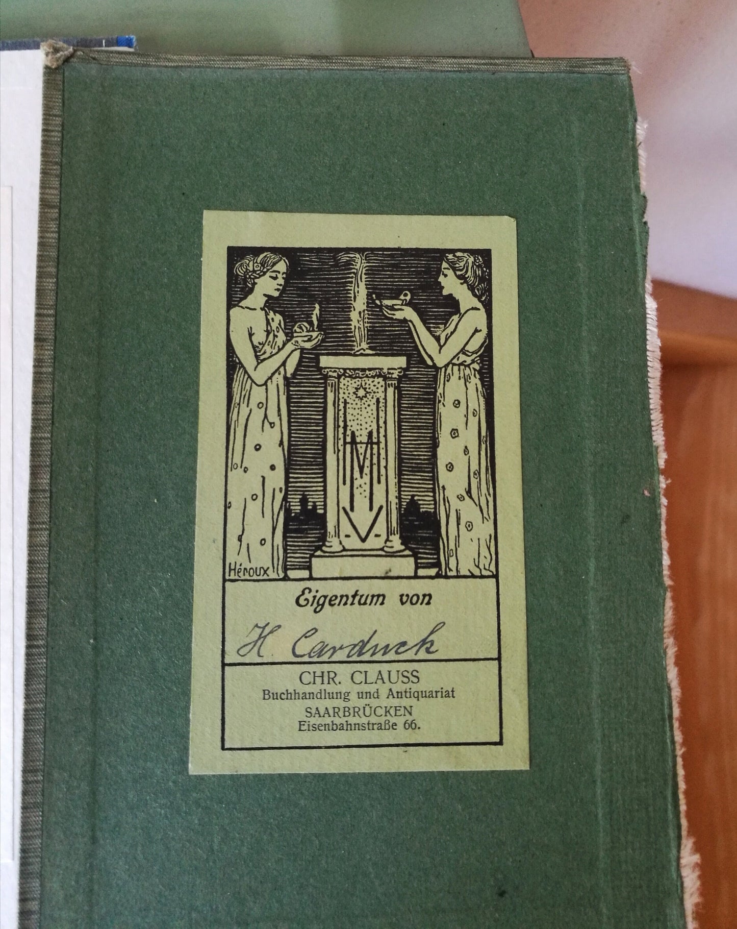15 Stück Ex Libris aus alten Büchern VINTAGE 1920 - 1942 , Konvolut Nr. 2