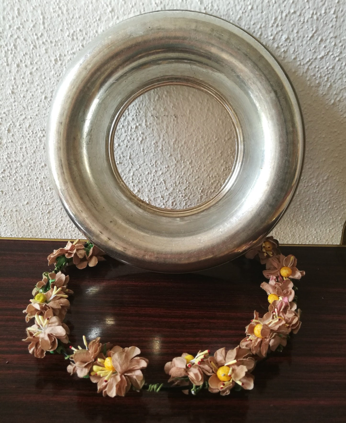 Metall Ring für Blumen Deko mit Aussparung für Kerze Tischdeko