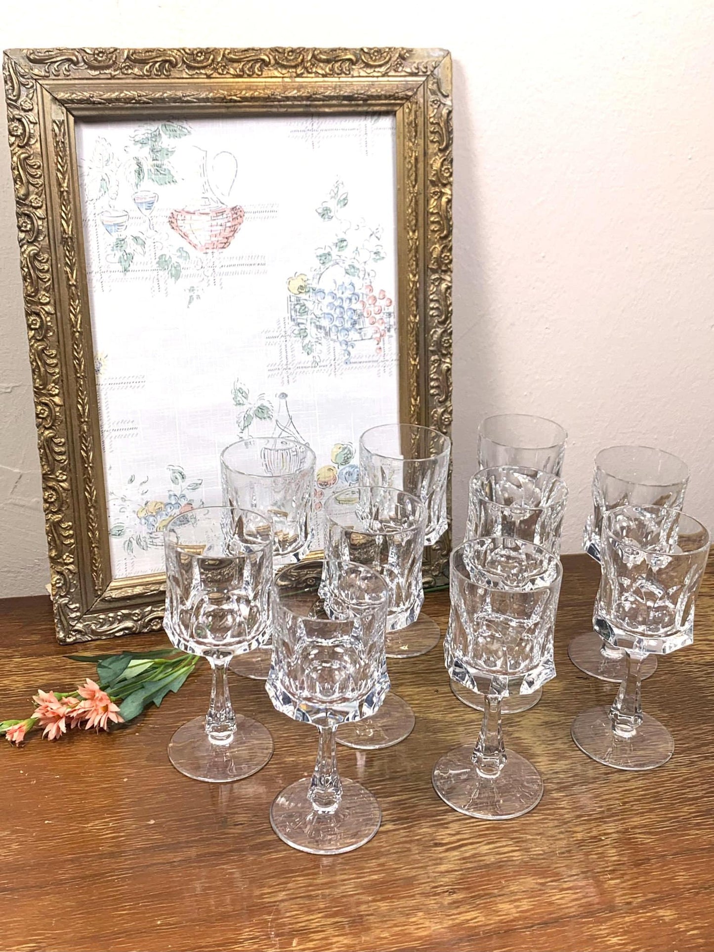 10 Stück Bleikristall Gläser Serie Andrea von Nachtmann VINTAGE