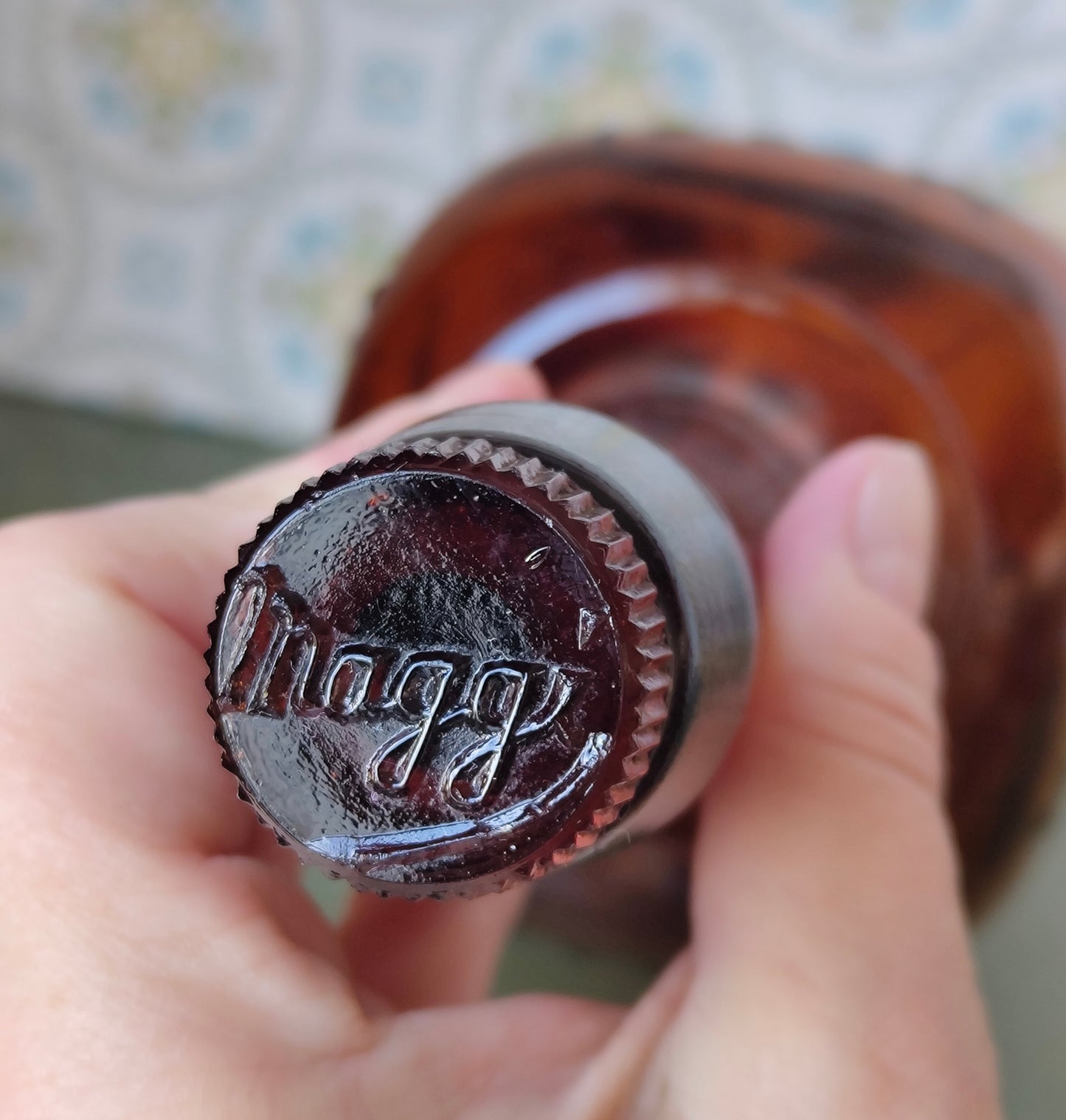 Maggi Flasche Nr. 6 mit Kochbuch von Maggi aus den 1930ern VINTAGE