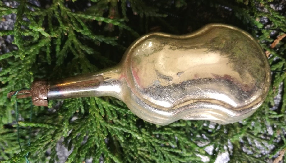 Antiker Weihnachtsschmuck Bass Sechseck Zapfen VINTAGE SONDERPREIS #20