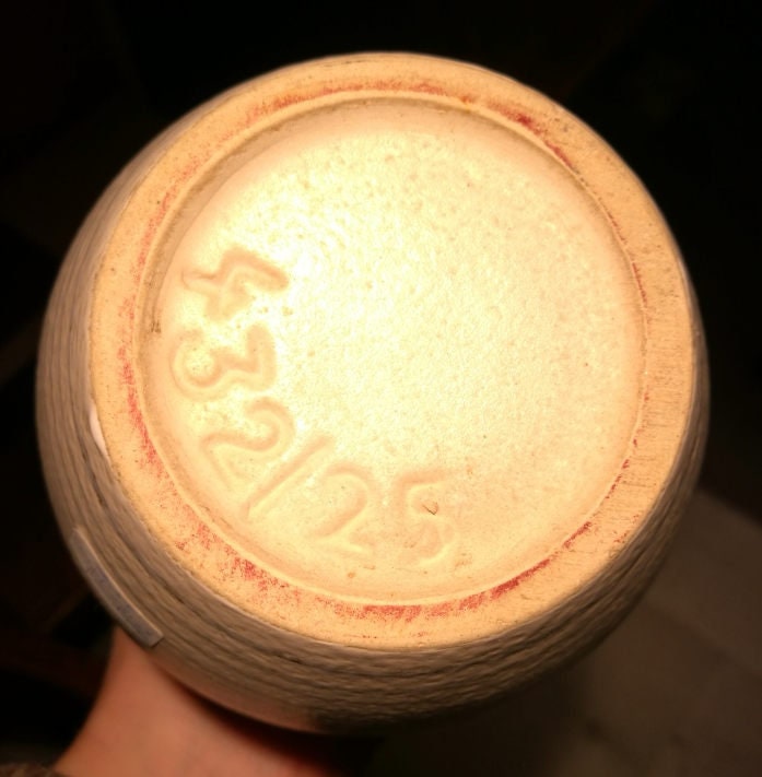 Vase Keramik Malerei 1950er VINTAGE wohl Johann Übelacker