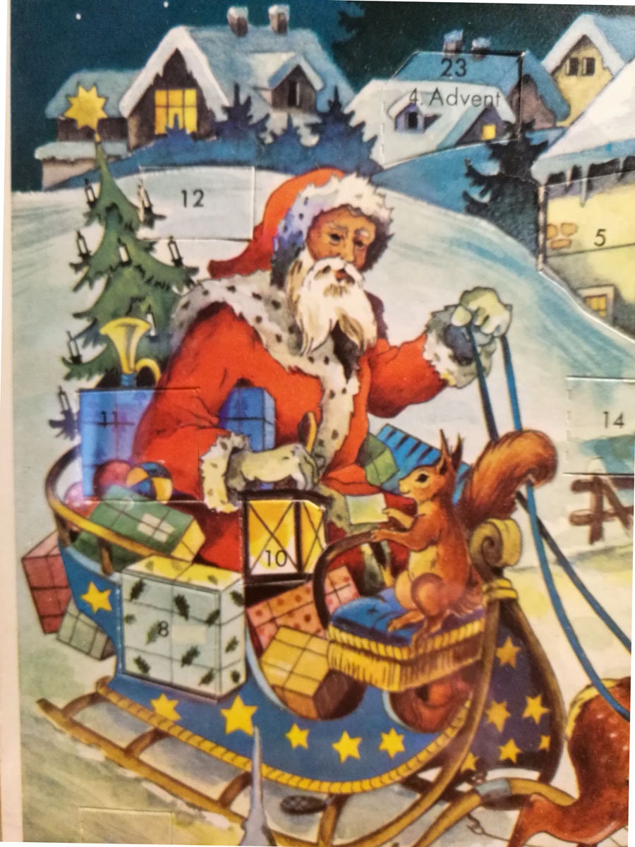 Adventskalender Werbung Jacobs Kaffee VINTAGE