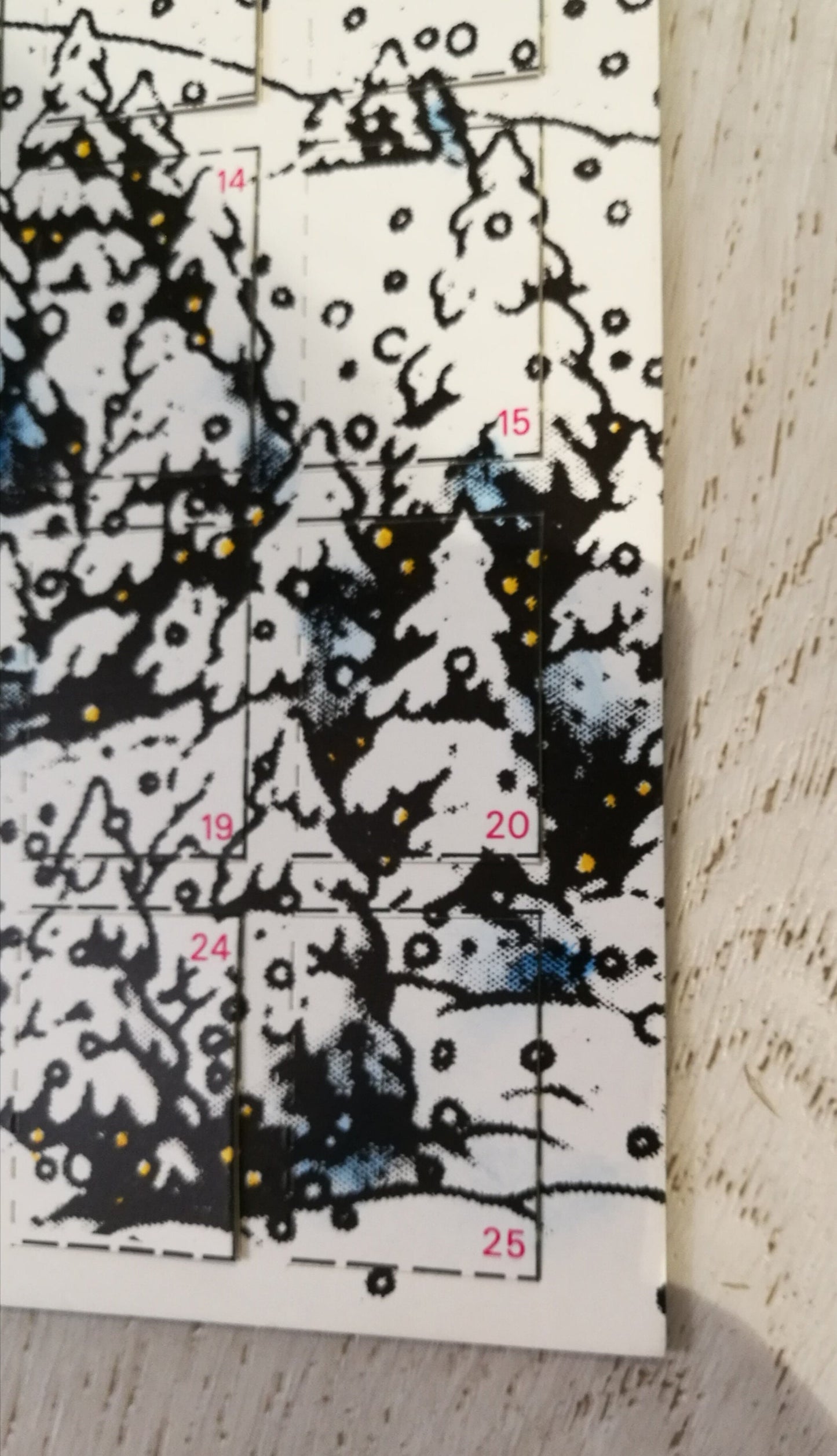 Adventskalender mit 25 Türchen VINTAGE