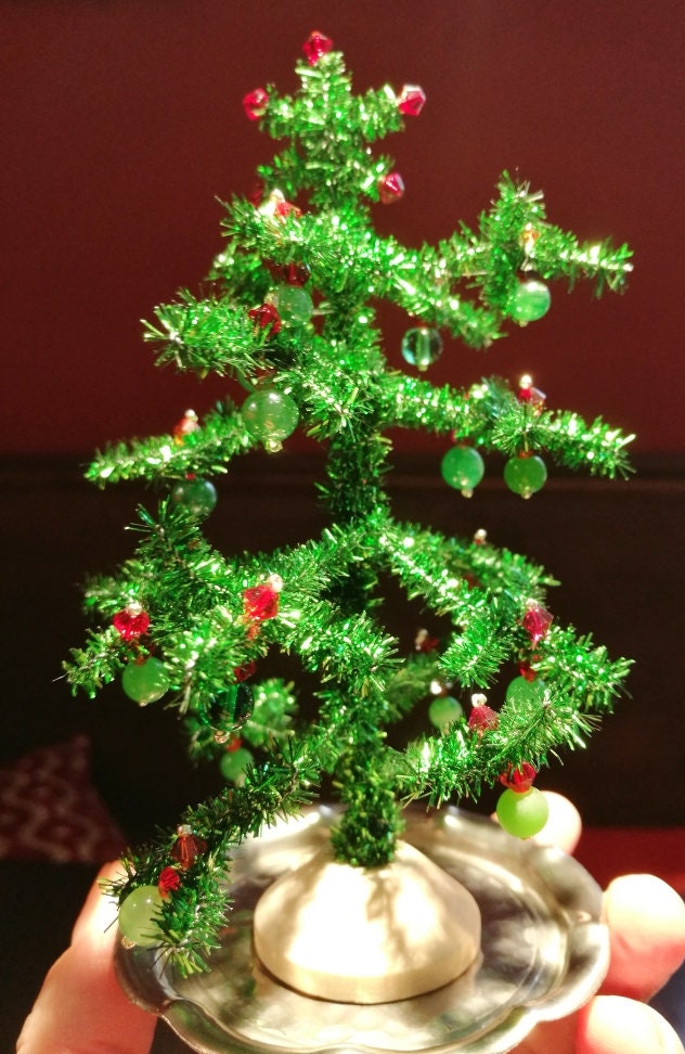 Weihnachtsbaum Rot Grün Swarovsky UNIKAT