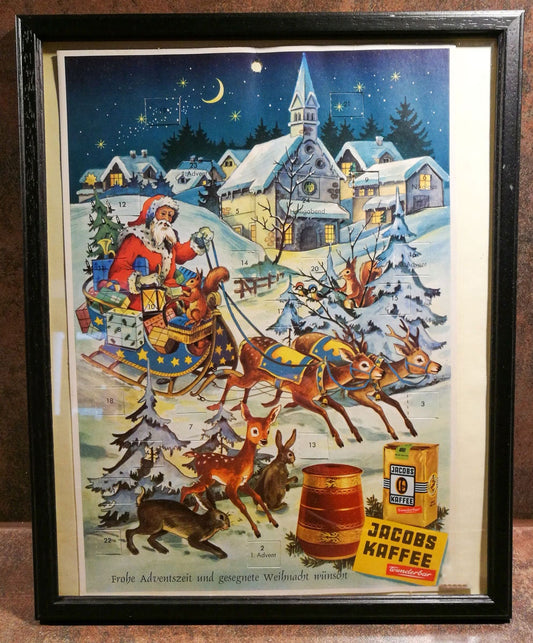 Adventskalender Werbung Jacobs Kaffee VINTAGE