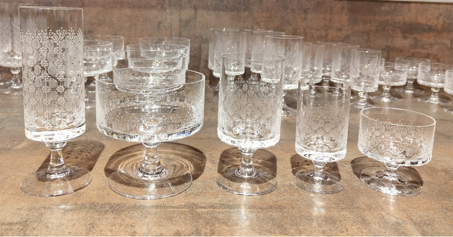 6 Stück Gläser Likörschale Rosenthal Serie Romanze Strohglas VINTAGE