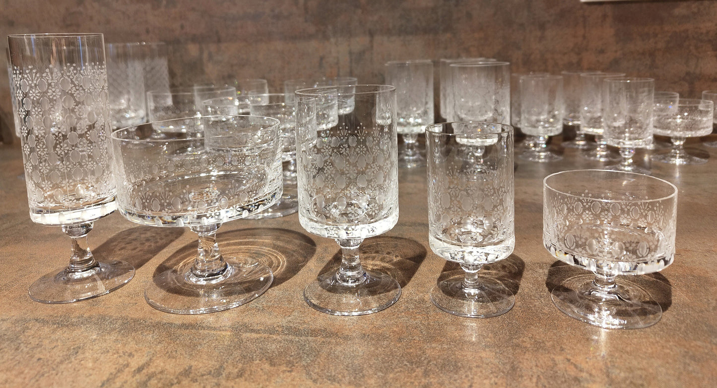 6 Stück Gläser für Südwein Rosenthal Serie Romanze Strohglas VINTAGE