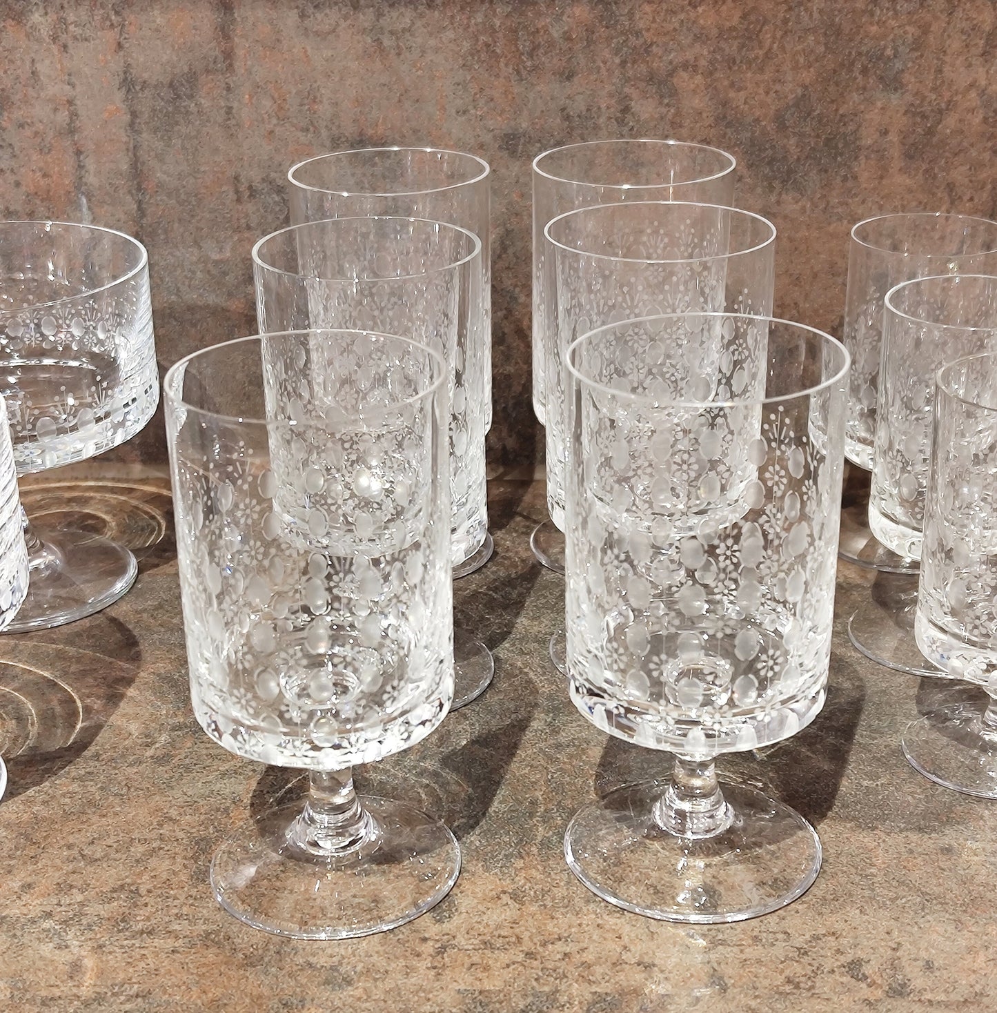 6 Stück Gläser für Südwein Rosenthal Serie Romanze Strohglas VINTAGE