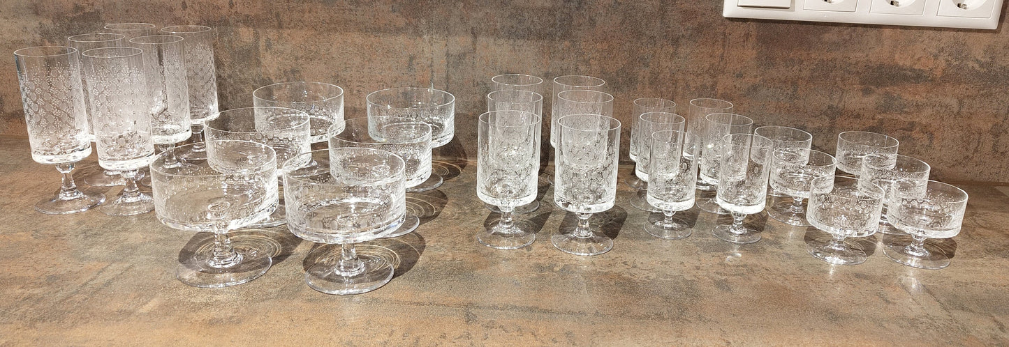 6 Stück Gläser Likörschale Rosenthal Serie Romanze Strohglas VINTAGE