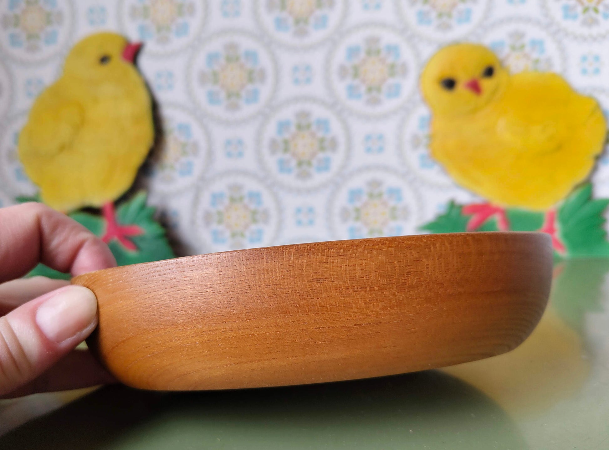 Ovale Schale aus Holz – wohl dänisches Design, Mid Century Stil 1960er Jahre