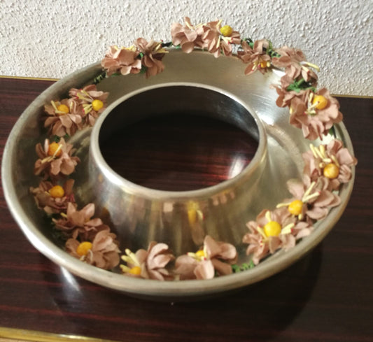 Metall Ring für Blumen Deko mit Aussparung für Kerze Tischdeko