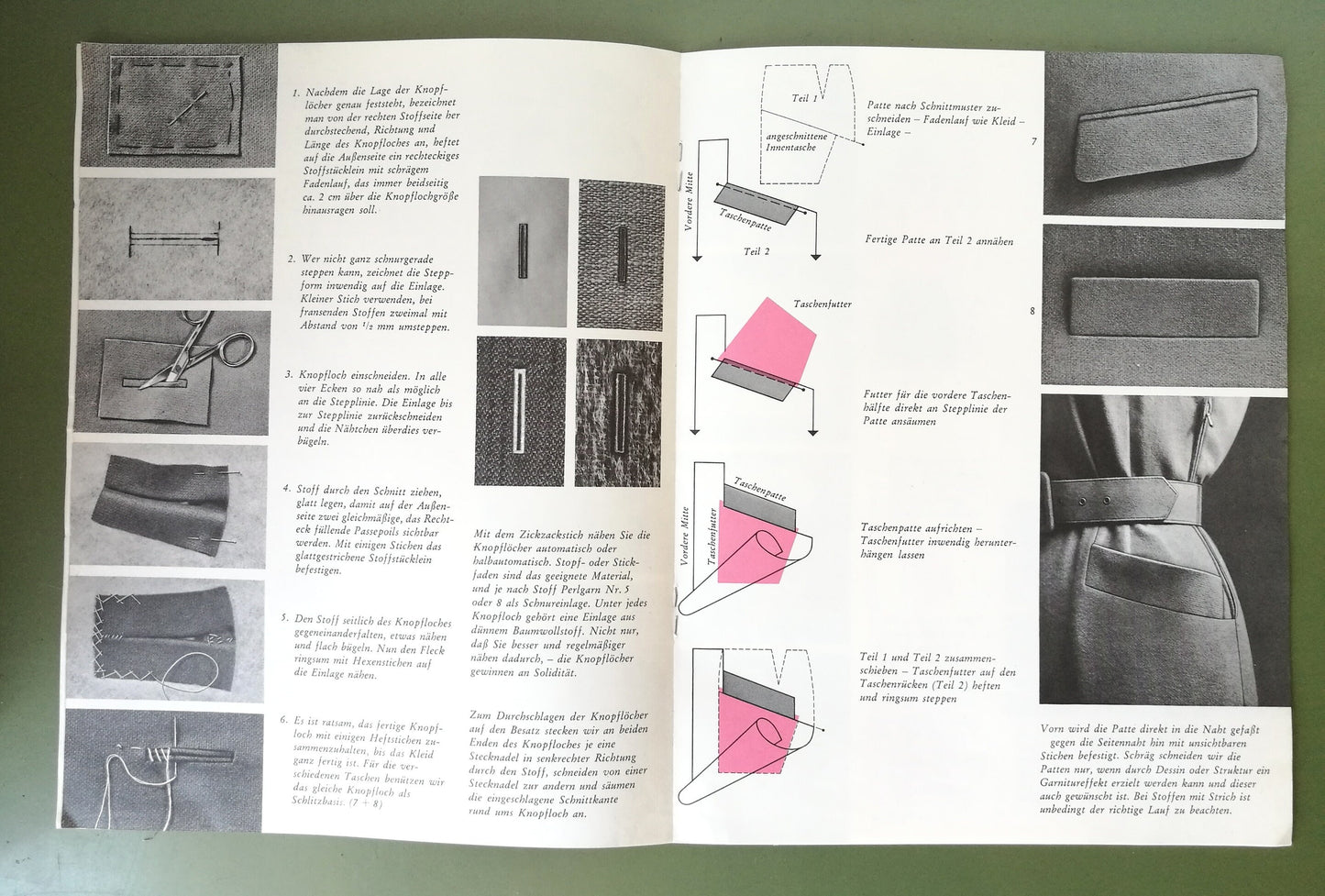 Bernina Heft Nr. 3 VINTAGE aus den 1960er Jahren Schritt für Schritt Anleitung zum Nähen