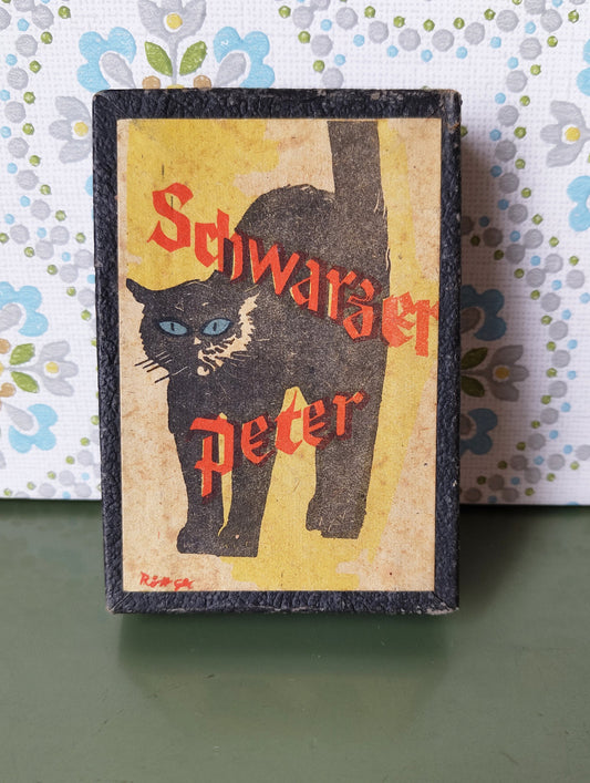 Schwarzer Peter VINTAGE Kartenspiel von ca 1950 komplett